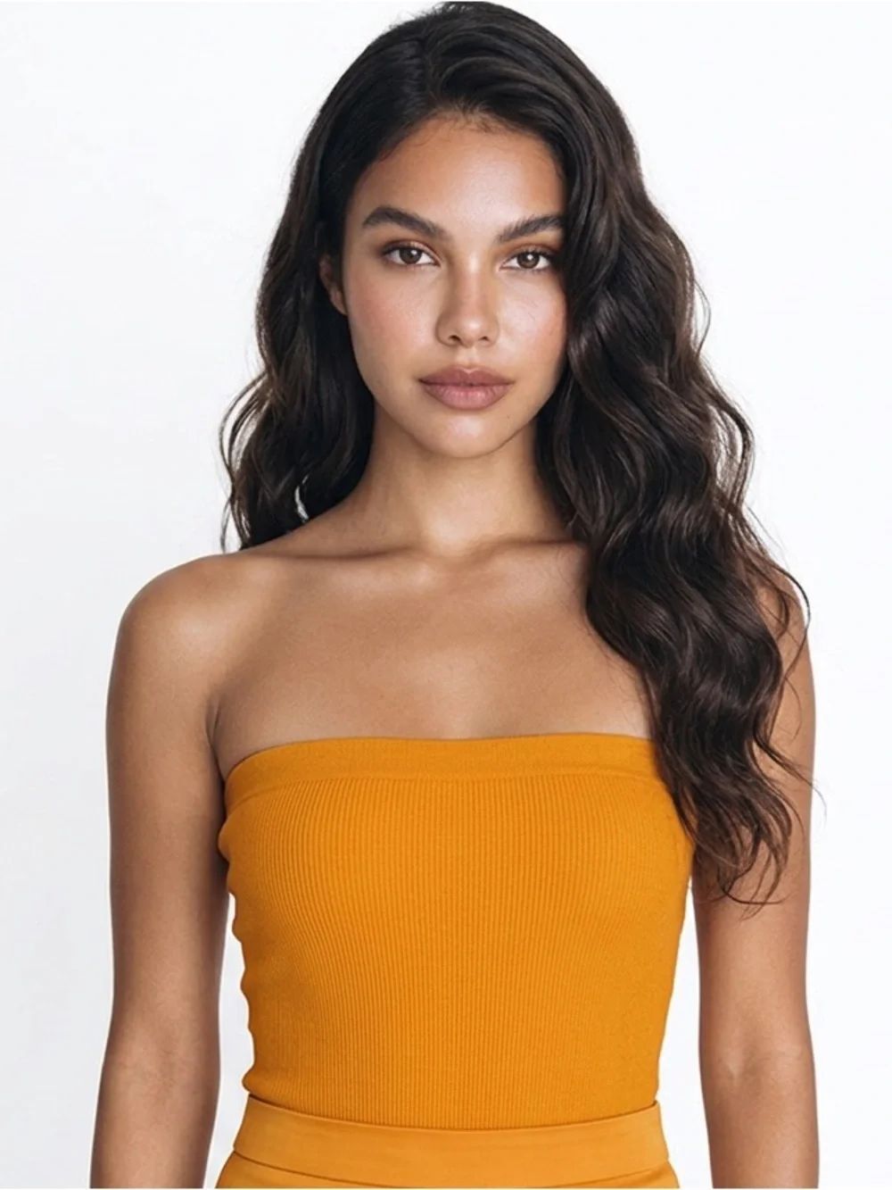 FOREVER 21 | Mustard Yellow Strapless Tube Top Bodysuit Women’s Size Small